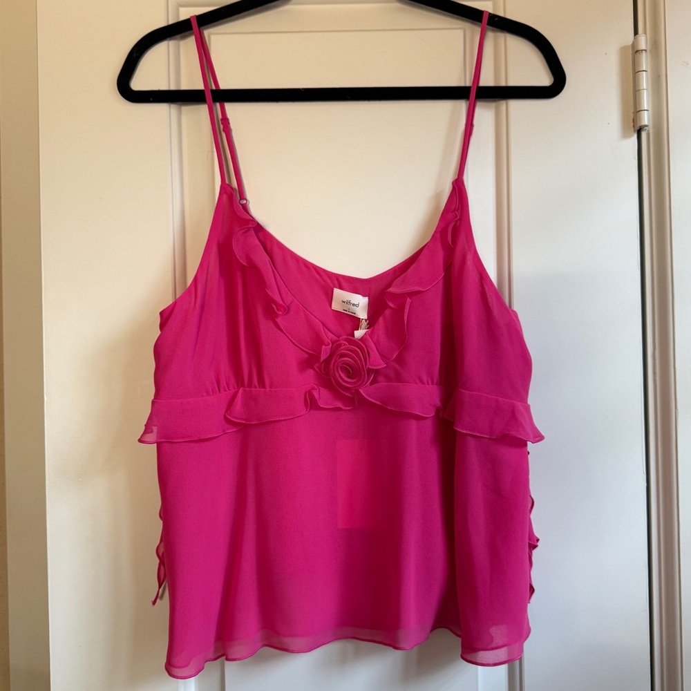 Aritzia Flourish Pink Top
